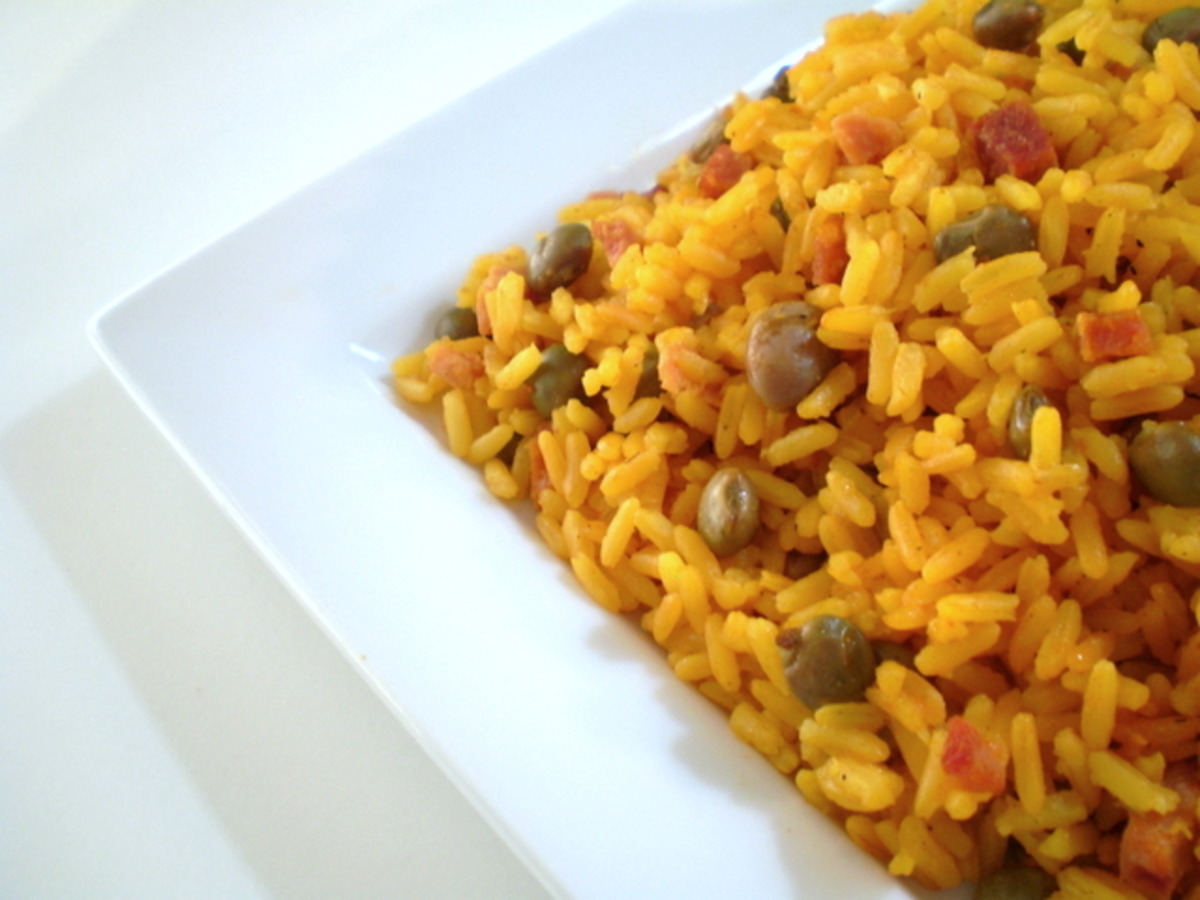Spanish rice & peas
